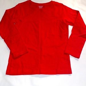 French toast long sleeve red T-shirt 6/7 New